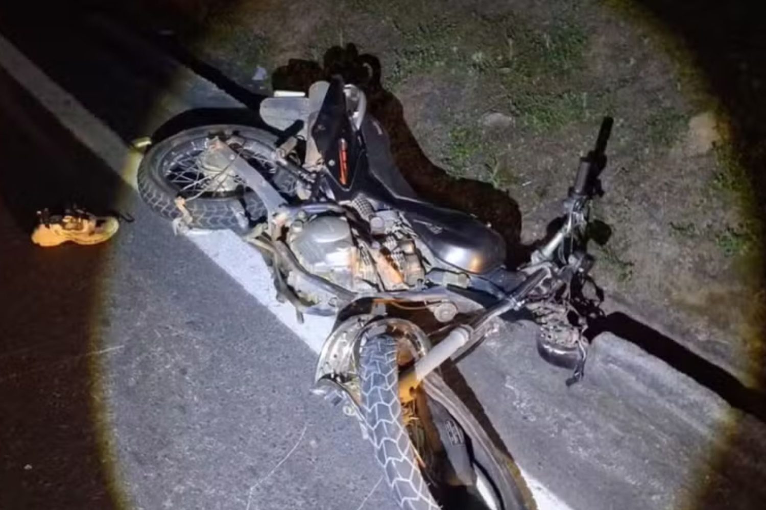 Motociclista sem habilitação morre em acidente na BR-116 — Foto: PRF/Divulgação