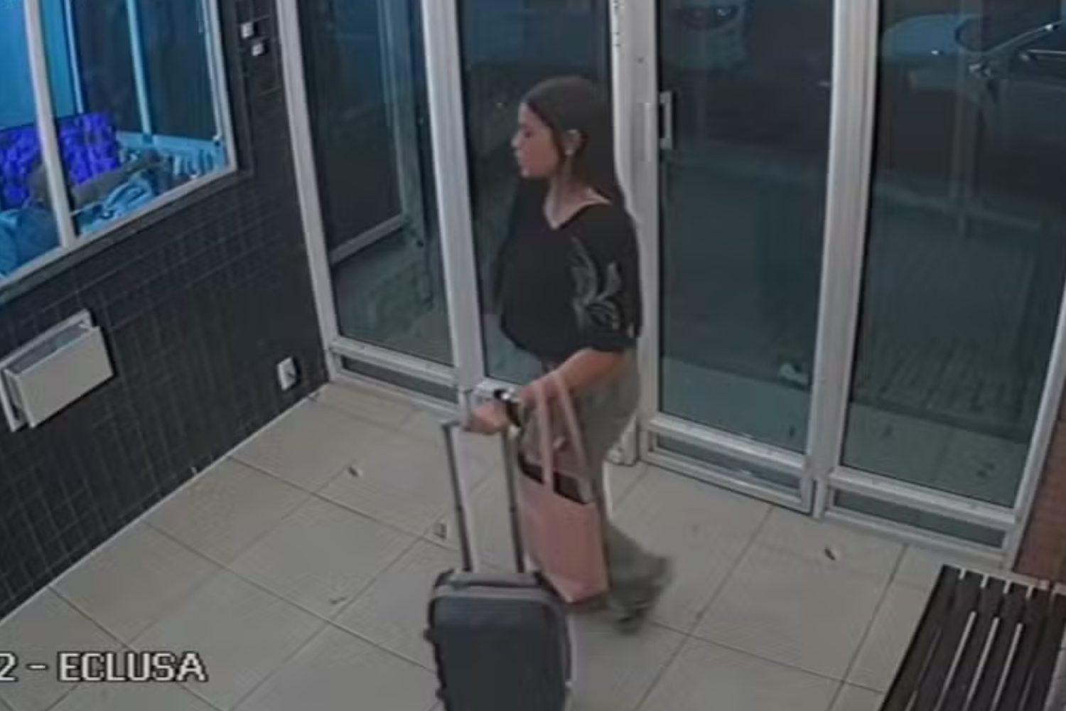 Vídeo mostra últimos momentos de jovem encontrada morta em condomínio em Fortaleza — Foto: Fantástico