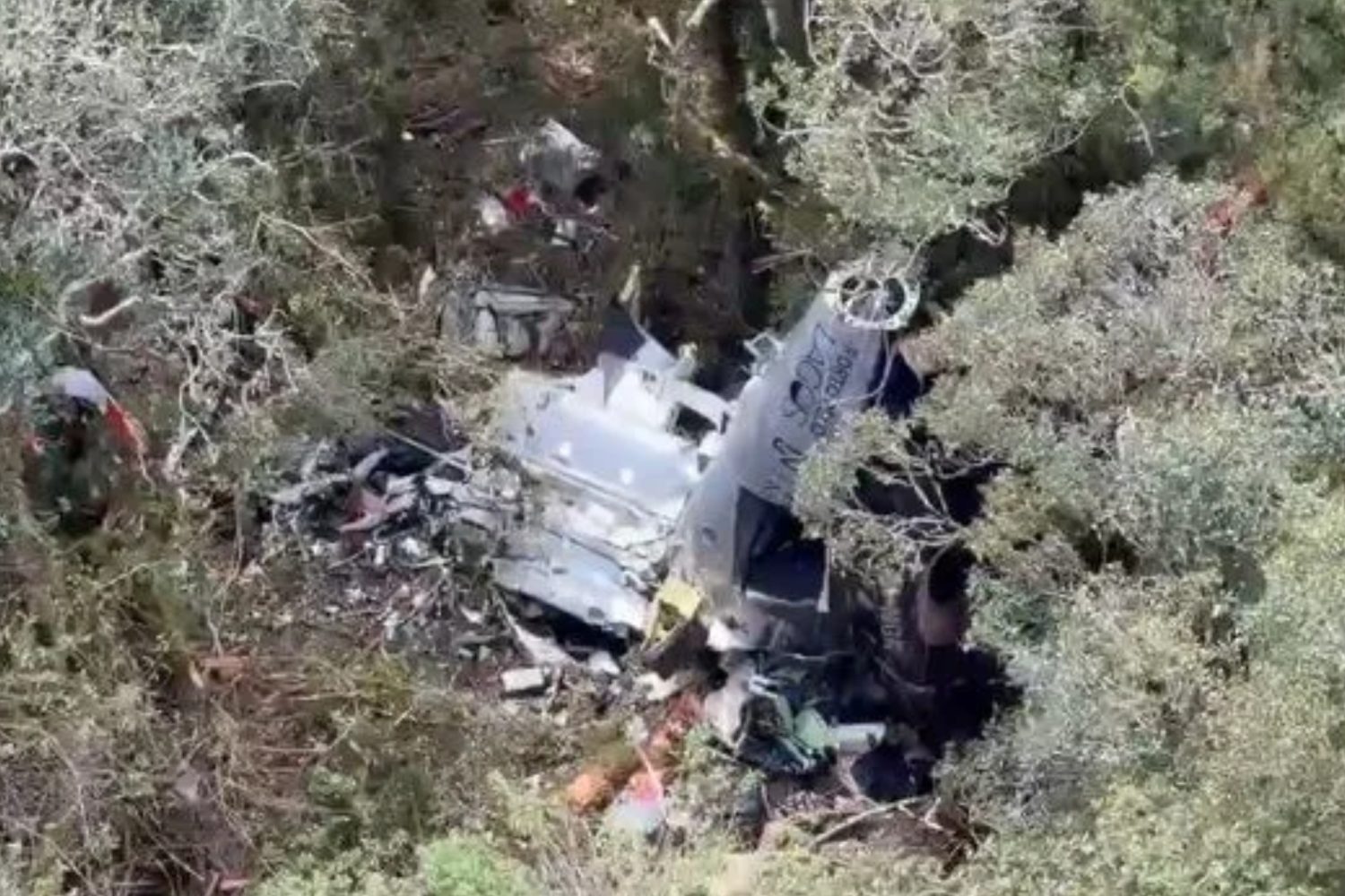 Destroços da aeronave em SC / Corpo de Bombeiros Militar de Santa Catarina